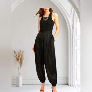 STYLEWE WIDE LEGGED TAPERED TROUSERS CARGO STYLE BOTTOM PLUS SIZE 2XL